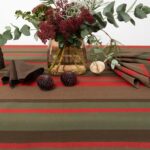 MIMOSA Pöytäliina punaruskea