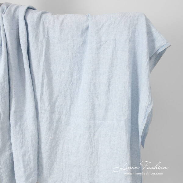 washed blue linen.