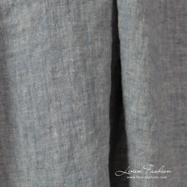 linen sand blue fabric width 145cm.