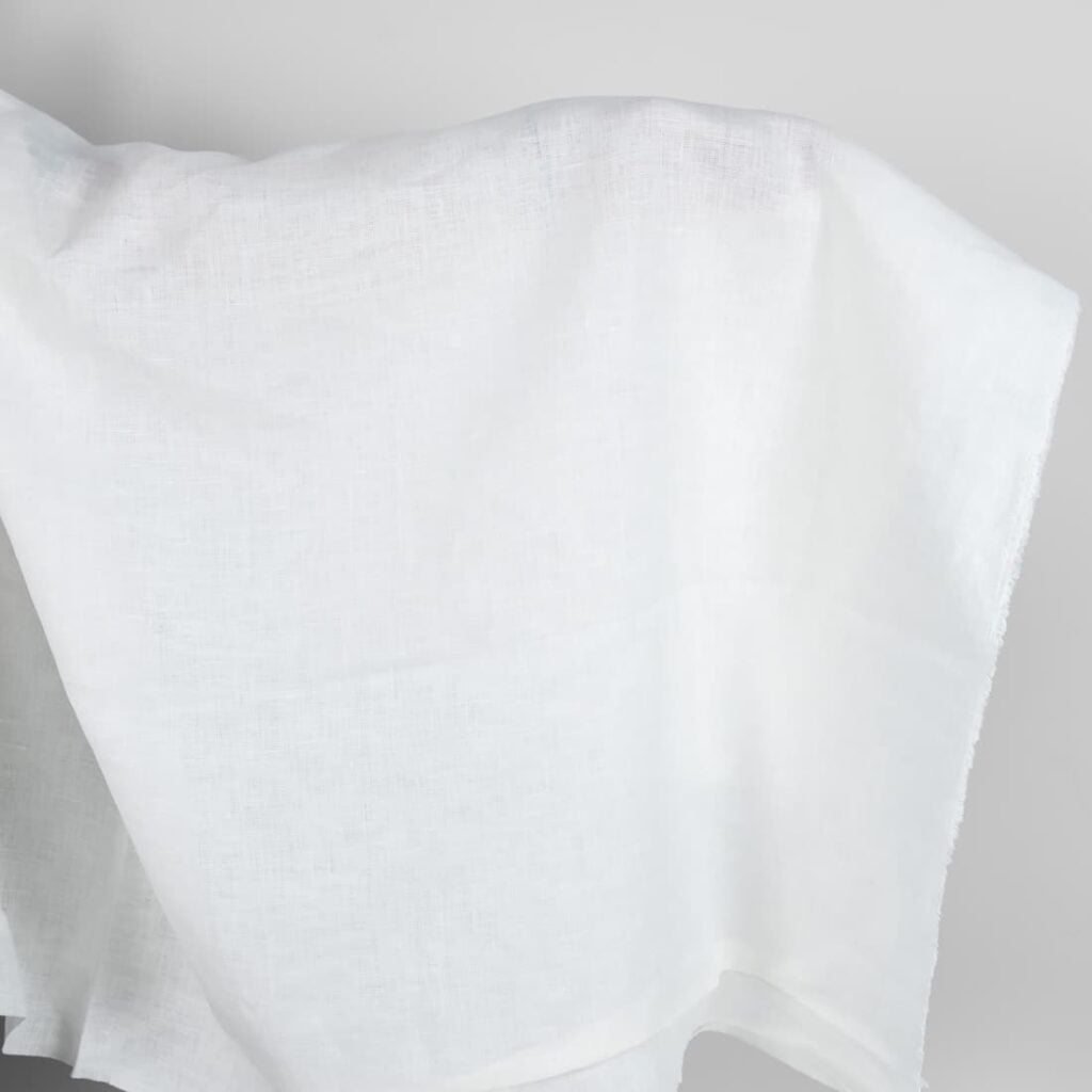 Off-white linen fabric