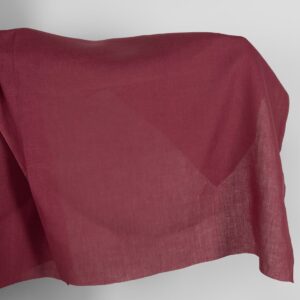 Tumman kirsikanpunainen pellavakangas