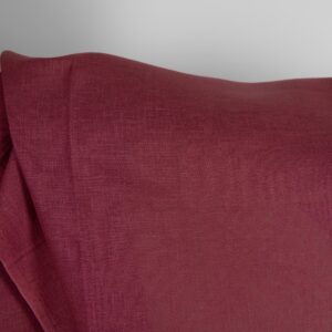 Tumman kirsikanpunainen pellavakangas