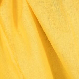 Yksivärinen kirkkaankeltainen pellavakangas