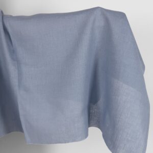 Yksivärinen siniharmaa pellavakangas