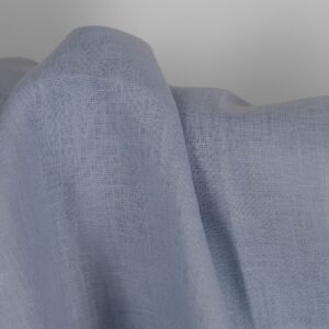 Yksivärinen siniharmaa pellavakangas