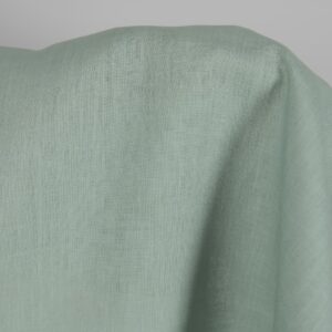 Jadeiitinvärinen pellavakangas