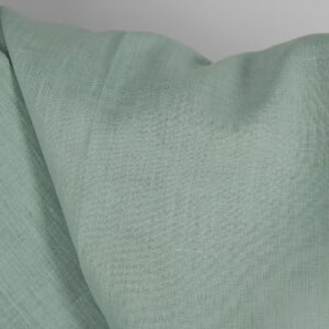 Jadeiitinvärinen pellavakangas