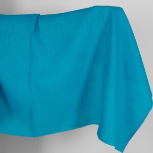 Kirkkaansininen pellavakangas