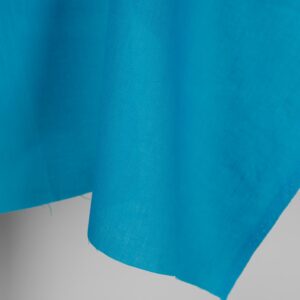 Kirkkaansininen pellavakangas