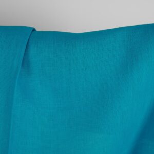 Kirkkaansininen pellavakangas