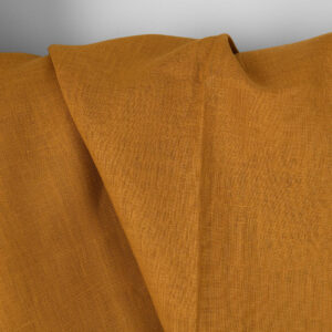 Pellavakangas yksivärinen inkiväärinkeltainen