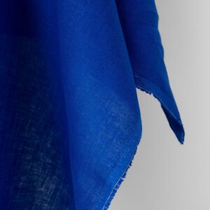 Pellavakangas yksivärinen kirkas kuninkaansininen