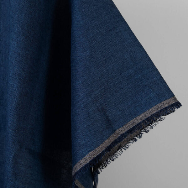 Pellavakangas tummansinisen denimin värisenä - Image 2