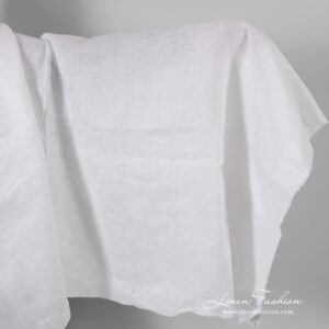 Optisenvalkoinen pellavakangas