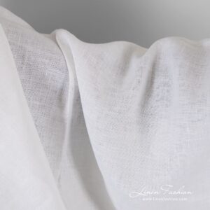 Optisenvalkoinen pellavakangas