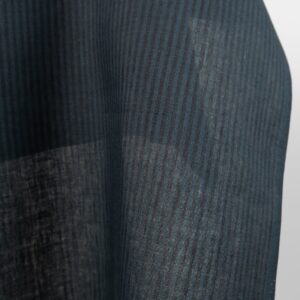 Pellavakangas sinisillä ja mustilla raidoilla