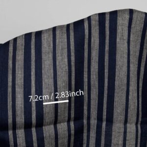 Pellavakangas sinisillä ja harmailla raidoilla