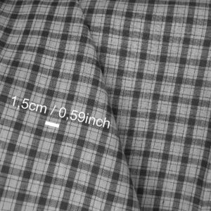 Pellavakangas vaalean- ja tummanharmain ruuduin