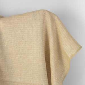 Pellavakangas valkoinen ja inkivääri pieni kukkakuvio