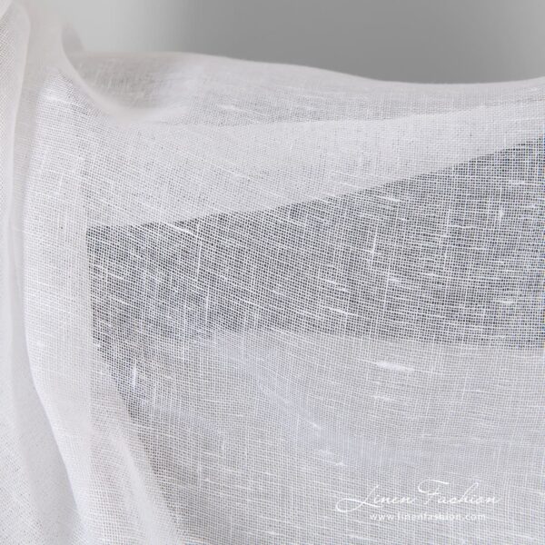 Lightweight transparent linen fabric