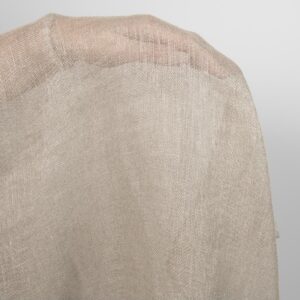 Luonnonvärinen läpinäkyvä pellavakangas