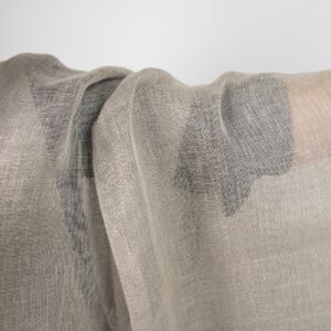 Luonnonvärinen läpinäkyvä pellavakangas