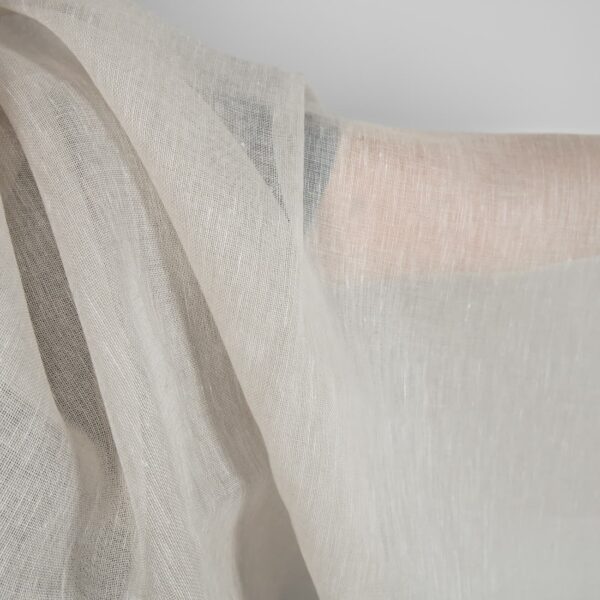 Light beige transparent linen fabric product photo
