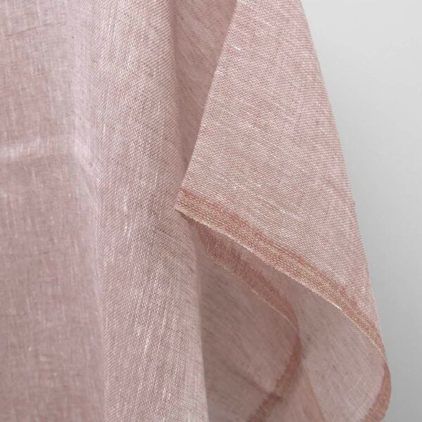 Brown beige linen fabric, pure linen