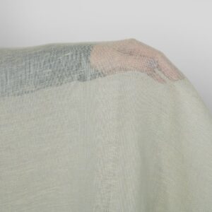 Pellavakangas vihertävän harmaa meleerattu