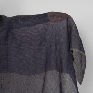 Pellavakangas tumma koboltinsininen ja vihreä läpikuultava