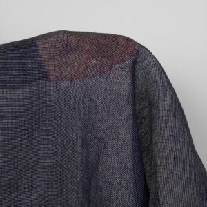 Pellavakangas tumma koboltinsininen ja vihreä läpikuultava