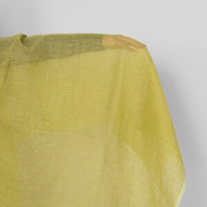 Pellavakangas kellanvihreä läpikuultava