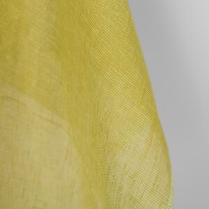 Pellavakangas kellanvihreä läpikuultava
