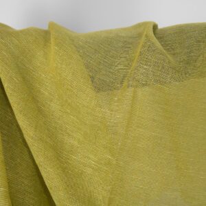 Pellavakangas kellanvihreä läpikuultava