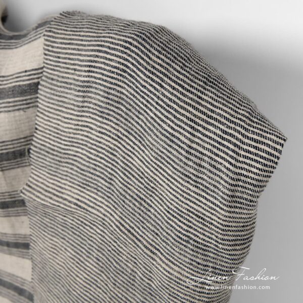 Striped linen diagonal stripes