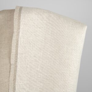 Pellavakangas luonnonvärinen ja valkoinen kaksipuolinen