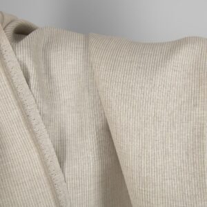 Pellavakangas, pellavanväriset ja valkoiset kapeat raidat