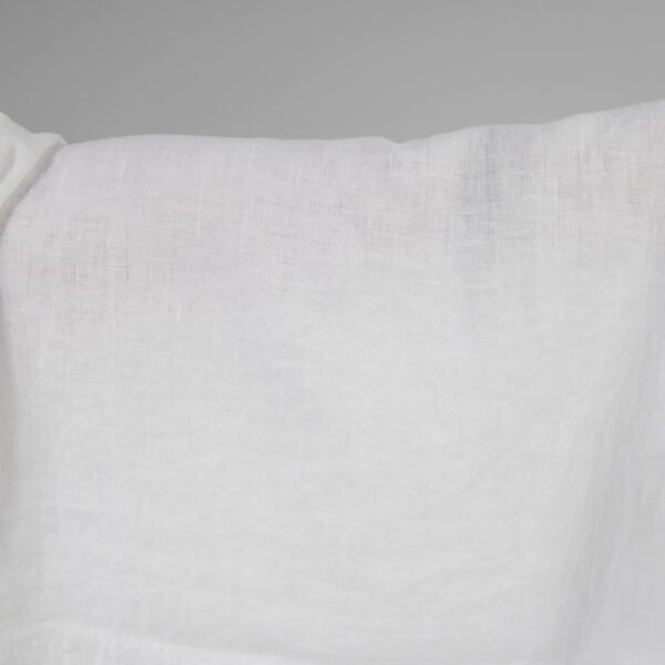 Linen washed fabric optic white colour 145cm