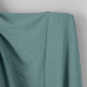 Leveä pesty pellavakangas yksivärinen akvamariini