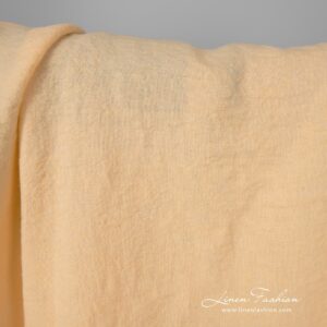 Leveä pesty pellavakangas kermanvalkoinen