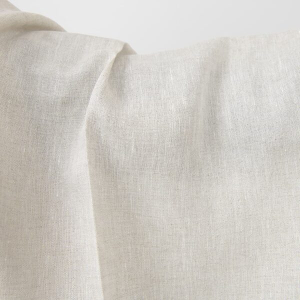 Plain linen fabric in light grey product photo