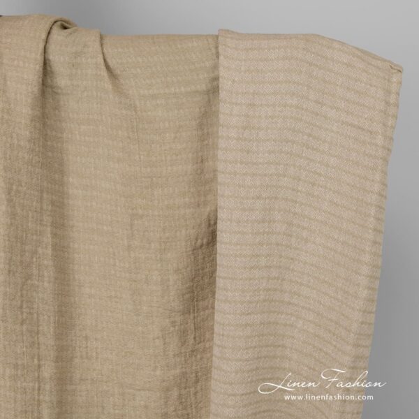 Light brown linen fabric