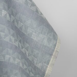 Pellavakangas harmaanvioletti jacquard-kolmiokuvio