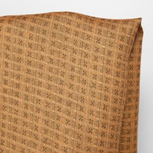 Pellavakangas kaksipuolinen ruskea-saviruudullinen