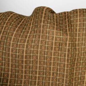 Pellavakangas kaksipuolinen ruskea-saviruudullinen