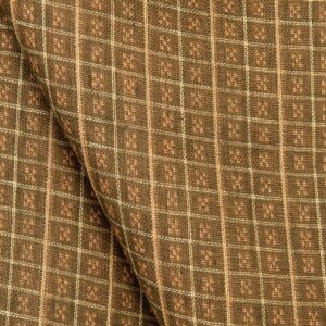 Pellavakangas kaksipuolinen ruskea-saviruudullinen