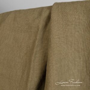 Pesty tupakanvihreä pellavakangas