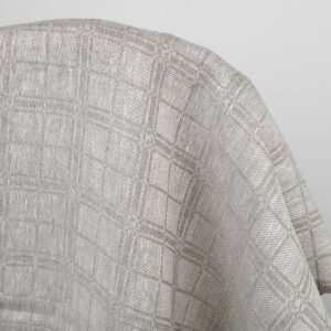 Kuvioitu täyspellavakangas