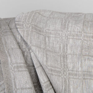 Kuvioitu täyspellavakangas