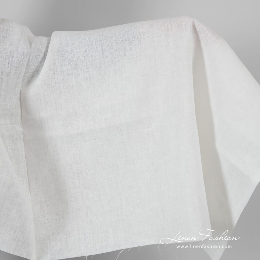 Off-white linen fabric